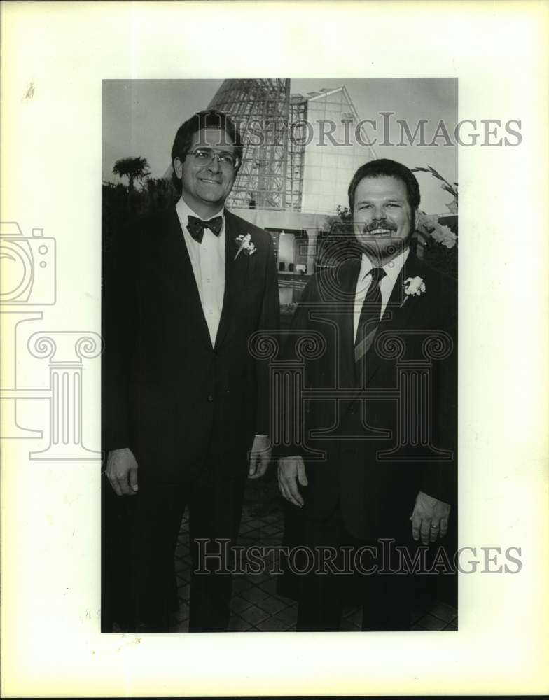 1988 Press Photo San Antonio Botanical Society benefit, Pat Deely, Eric Tschanz- Historic Images