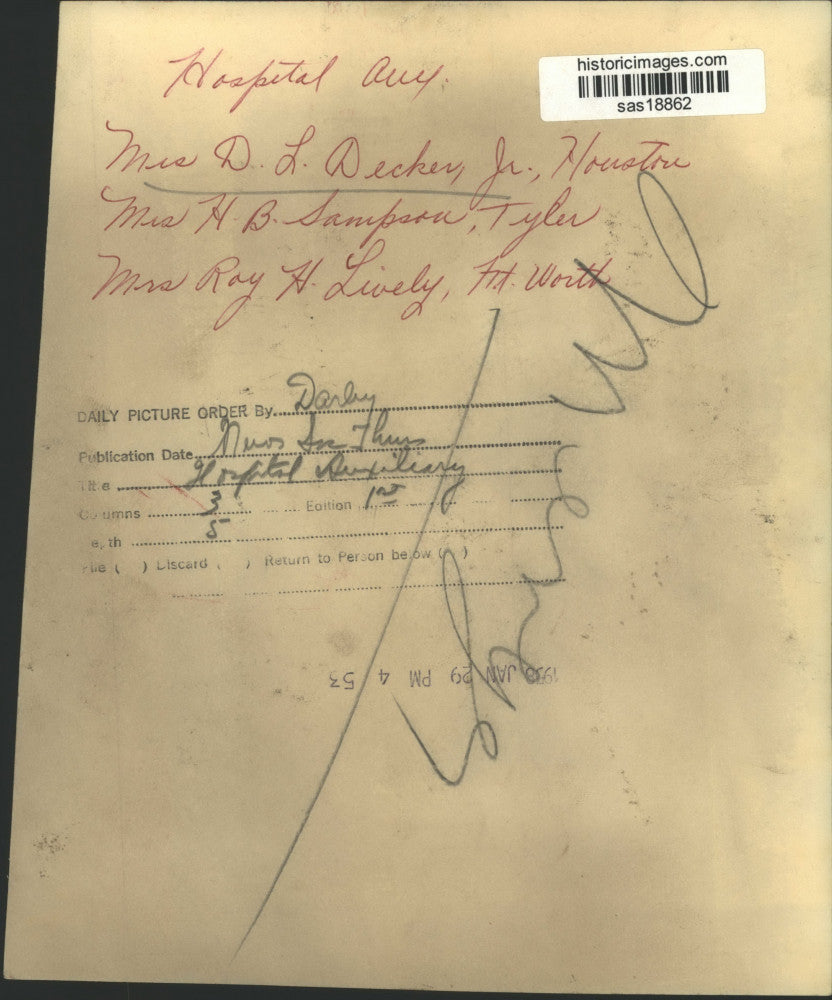 1958 Press Photo Mrs. D. L. Decker Jr, Mrs. H. B. Sampson & Mrs. Roy H. Lively