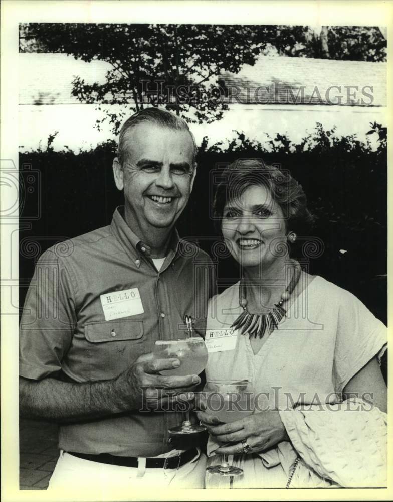 1988 Press Photo Carey and June Deckard, 17th Annual Fiesta of the Military- Historic Images