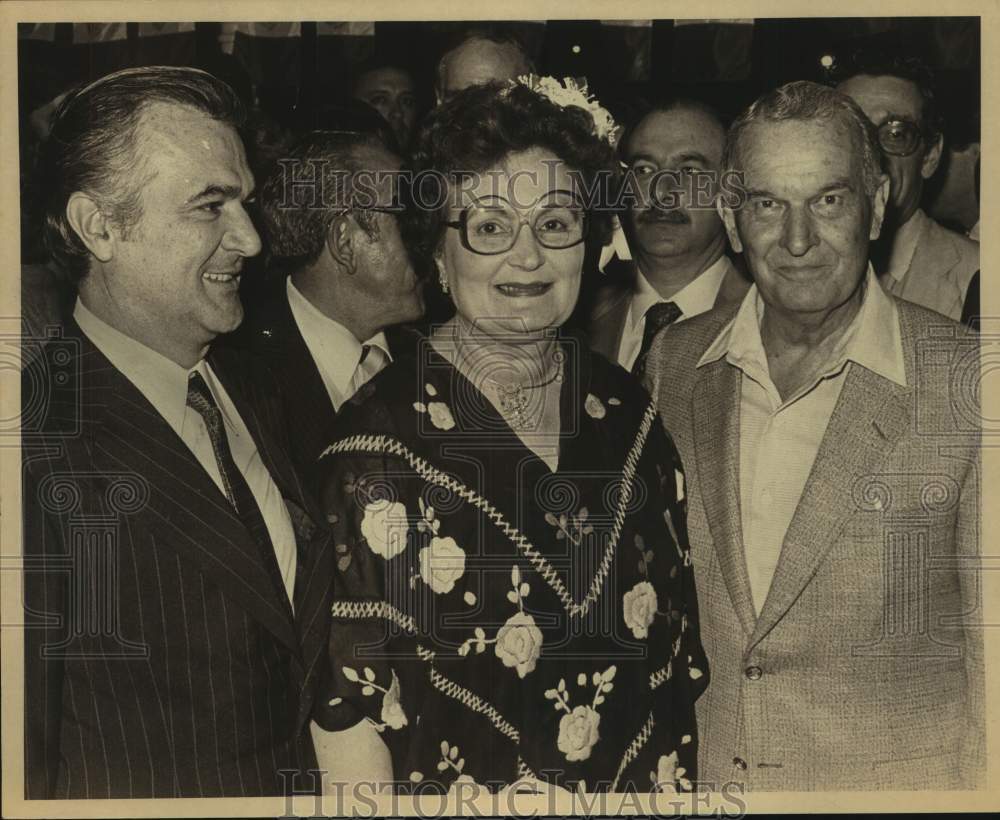 1980 Press Photo San Antonio Mayor Lila Cockrell, Bill Clements &amp; Others- Historic Images