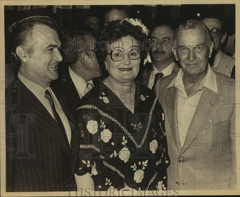 1980 Press Photo San Antonio Mayor Lila Cockrell, Bill Clements & Others- Historic Images