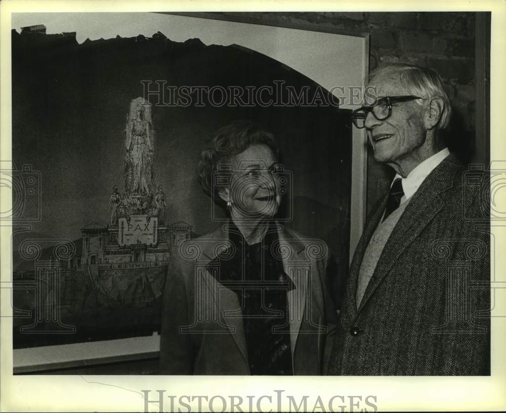 1984 Press Photo Mildred &amp; Bartlett Cocke at Cappy&#39;s, San Antonio - sas18915- Historic Images