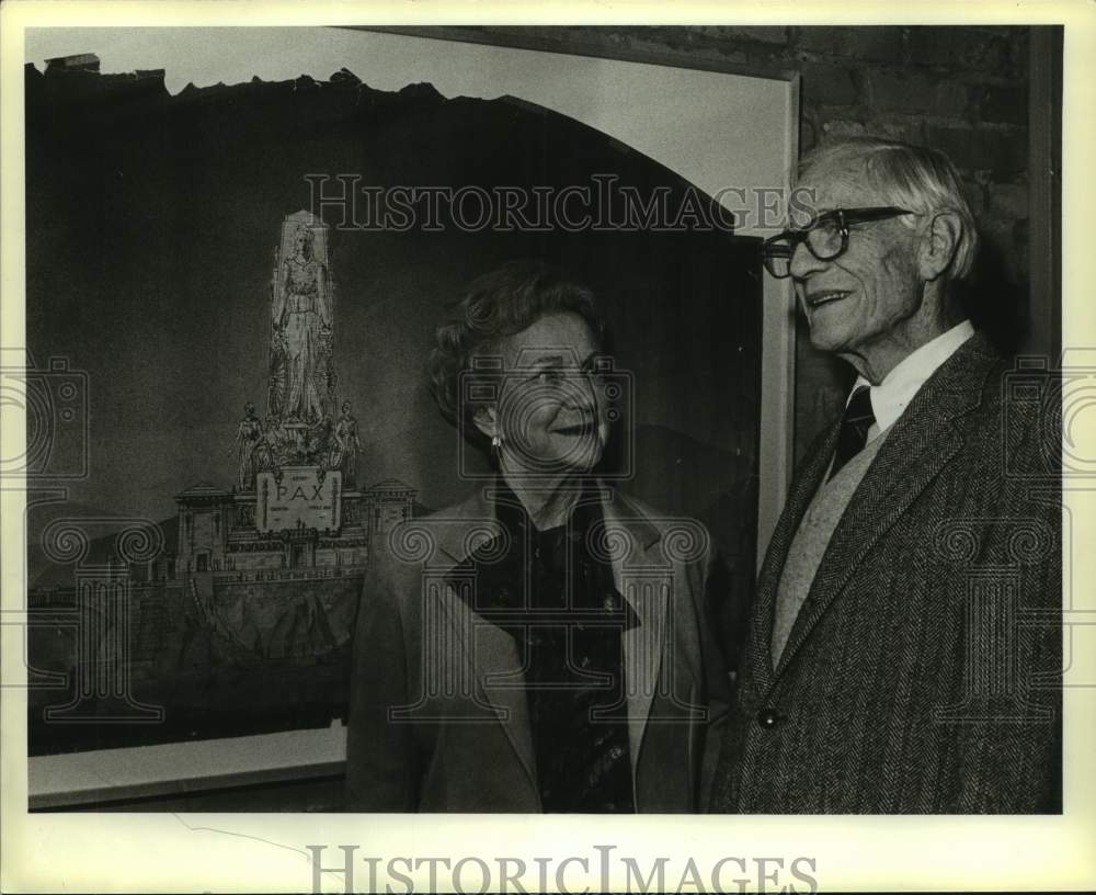 1984 Press Photo Mildred & Bartlett Cocke at Cappy's, San Antonio - sas18915- Historic Images