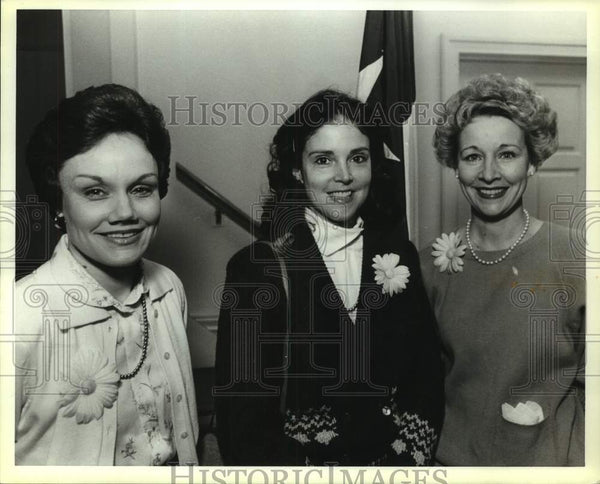 1989 Press Photo Emily Peeples, Candy Casseb & Peggy Allison, Battle of ...
