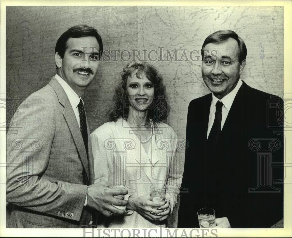 1988 Press Photo Kyle Cole, Becky Salter &amp; Kent Trinkle, Diabetes Association- Historic Images