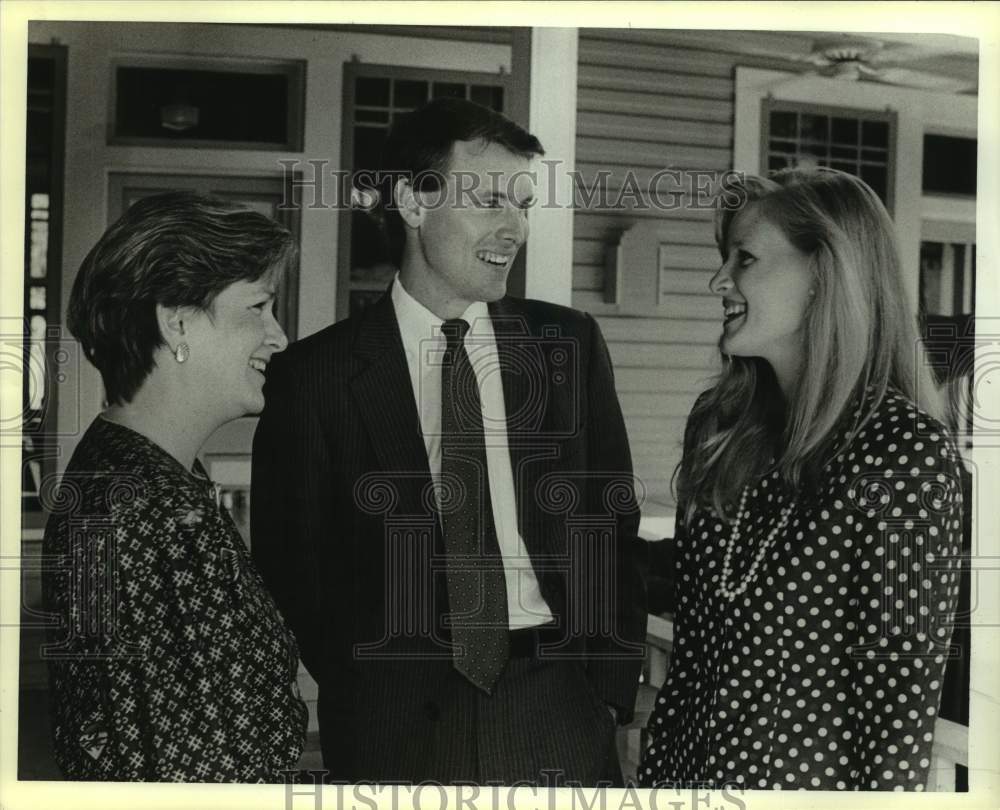 1988 Press Photo Betsy Mortimer, Dan Payer & Ellen Dean, German Club - sas19119- Historic Images