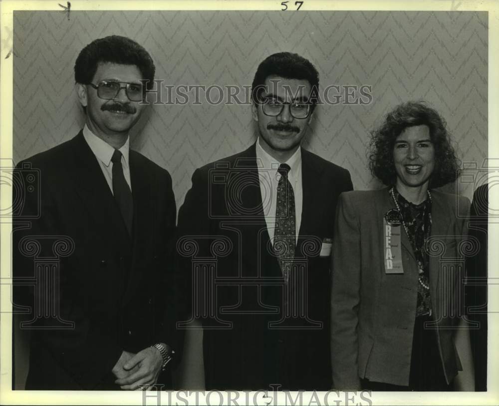 1988 Press Photo Texico Reception Attendees Guillermo Diaz De La Garza &amp; Others- Historic Images