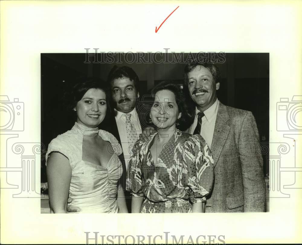 1987 Press Photo Blanca &amp; Rupert Garcia &amp; Annie &amp; Rudy De Leon, Centro de Artes- Historic Images