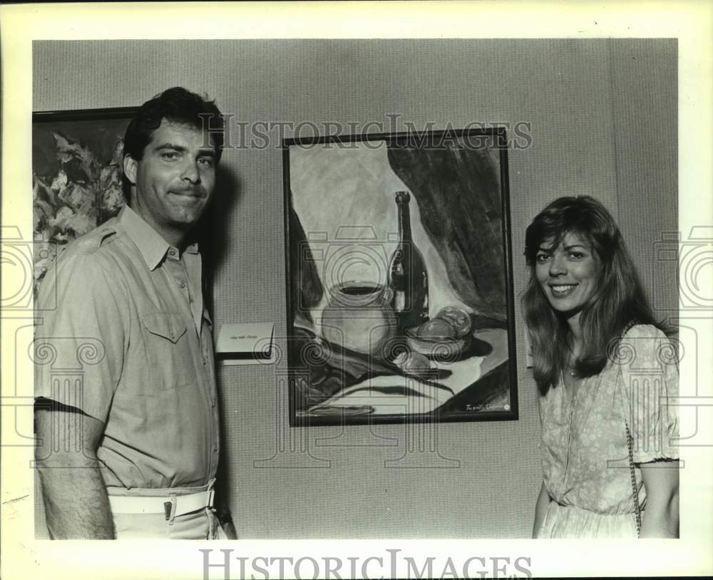 1989 Press Photo Howard & Jamie Deichen at Artist Juanita Chipman Reception- Historic Images