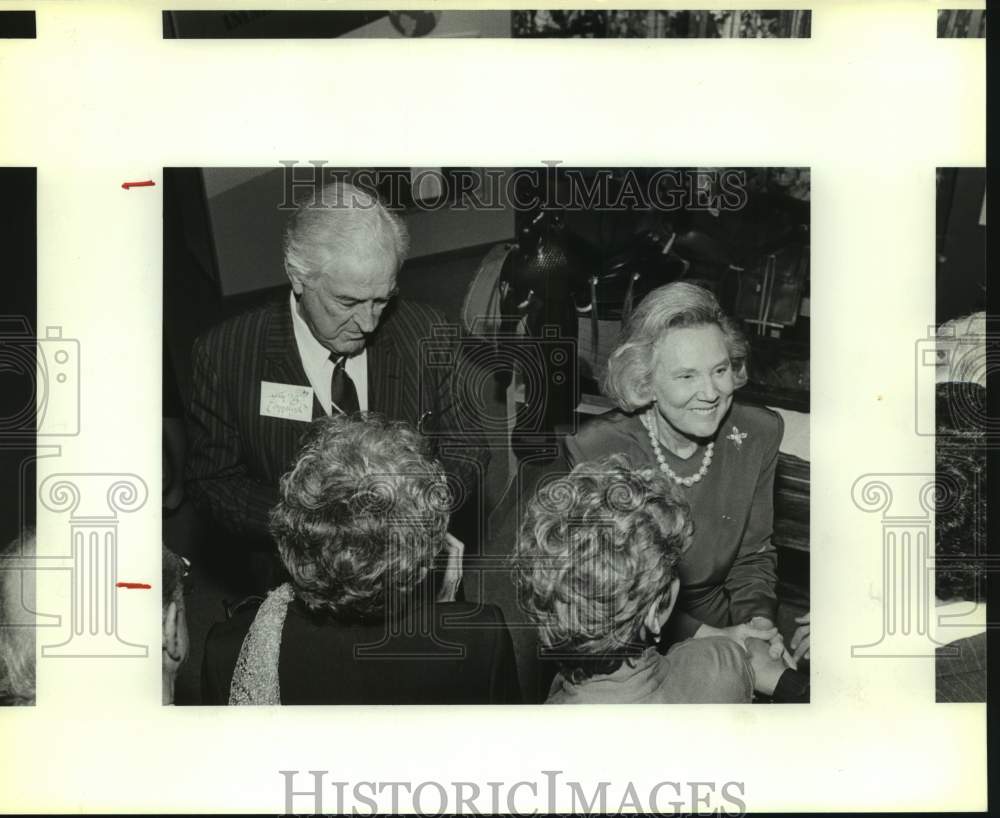 1989 Press Photo Former Governor John & Wife Nellie Connally at Ceremony- Historic Images