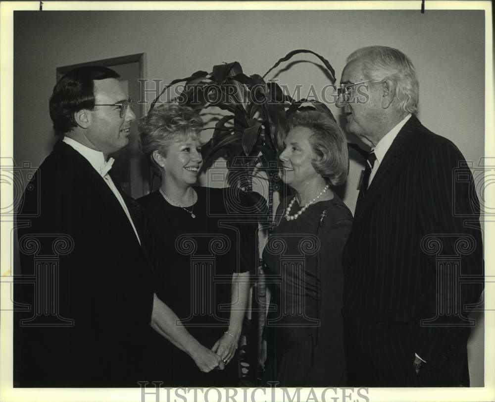 1989 Press Photo Tom & Nancy Loeffler & Nelli & John Connally at Reception- Historic Images