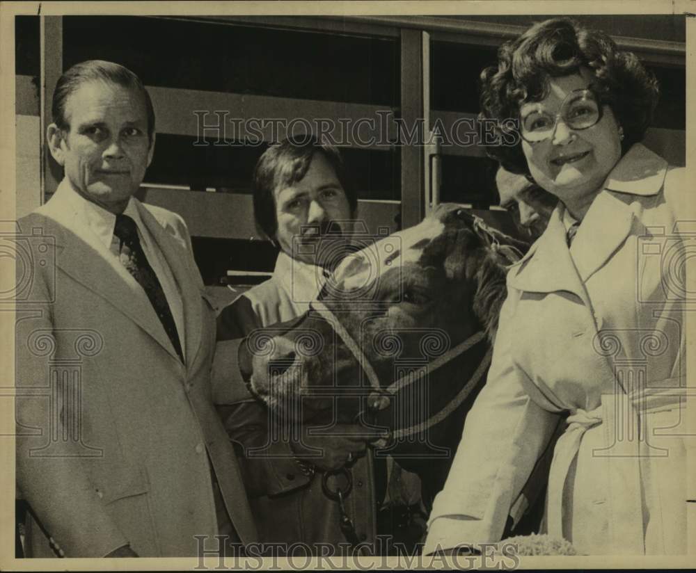 1978 Press Photo Thurman Kennedy, Artie Ramirez & Mayor Lila Cockrell- Historic Images