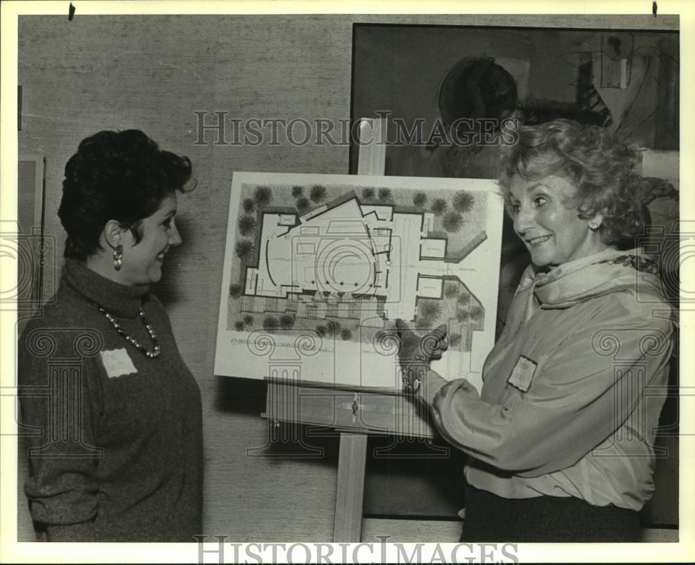 1989 Press Photo McNay Auditorium Trustees Ethel Runion &amp; Barbara Condos- Historic Images