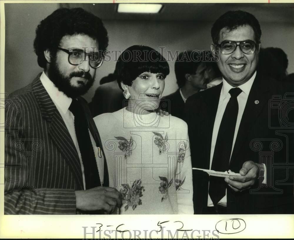 1986 Press Photo Fernando Curiel, Maria-Eugenia Cossio & Rudy Sandoval at UNAM- Historic Images