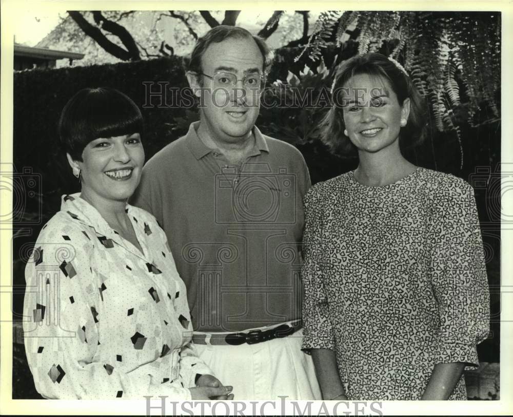 1988 Press Photo Maira Cossio, Bob Sohn & Catherine Cooke of Mind Science- Historic Images