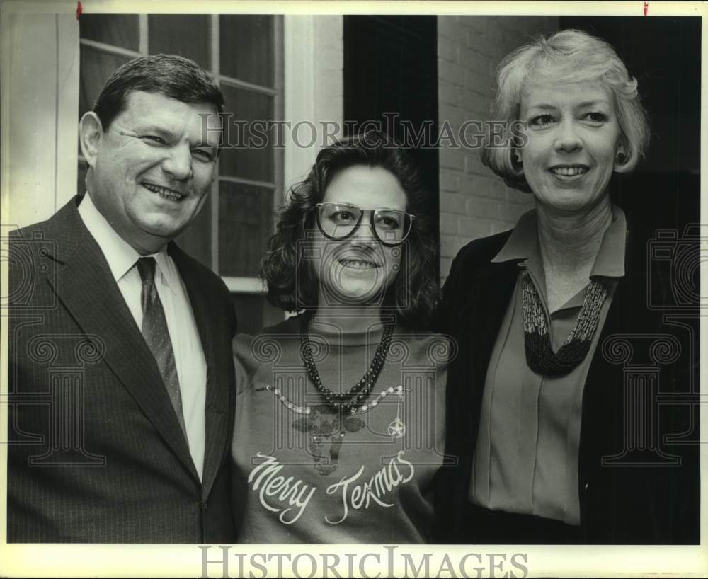 1986 Press Photo Chuck Coltman, Alice Reynolds &amp; Diane Roberts - sas19626- Historic Images