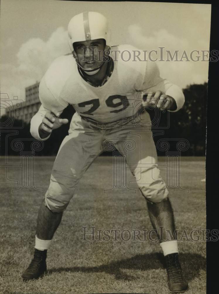 Press Photo Texas Football Player Gene Vykakal - sas19690- Historic Images