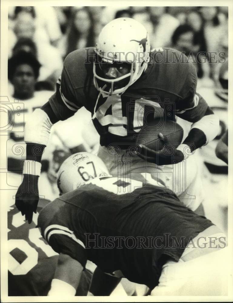 Press Photo University of Texas Football Offensive Half Back Gralyn Wyatt- Historic Images