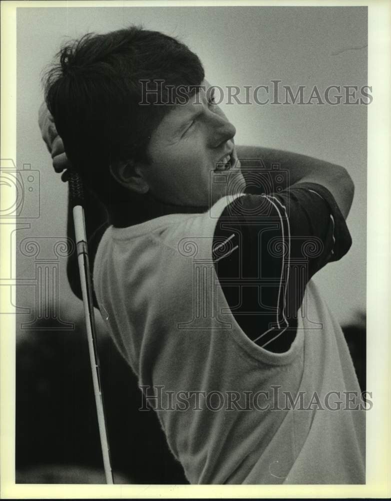 1987 Press Photo University of Texas San Antonio Golfer Mike Tucker - sas19925- Historic Images