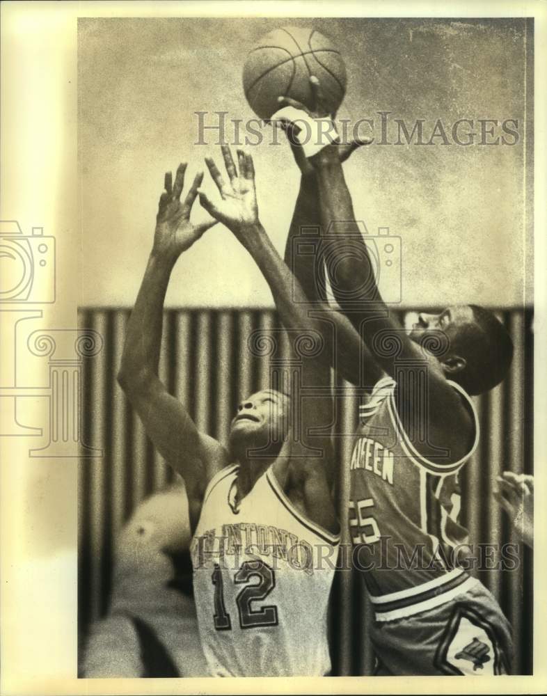 Press Photo University of Texas San Antonio Basketball Plays North Texas State- Historic Images