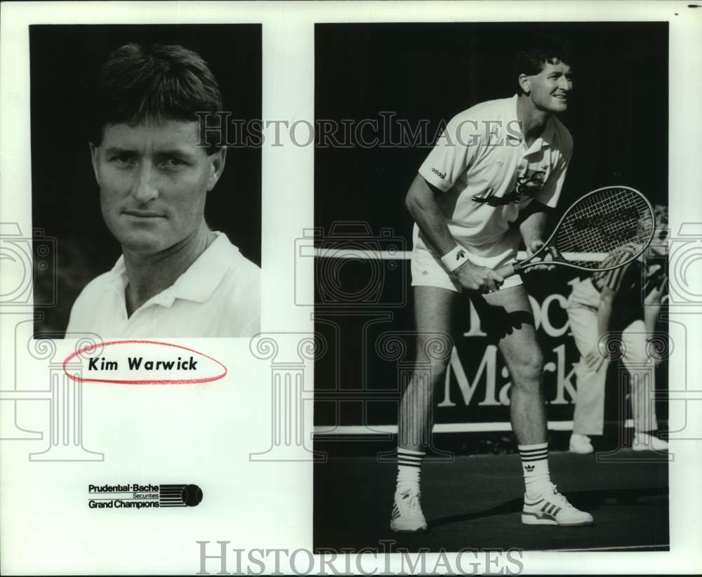Press Photo Tennis Player Kim Warwick on Grand Champions Circuit - sas20039- Historic Images