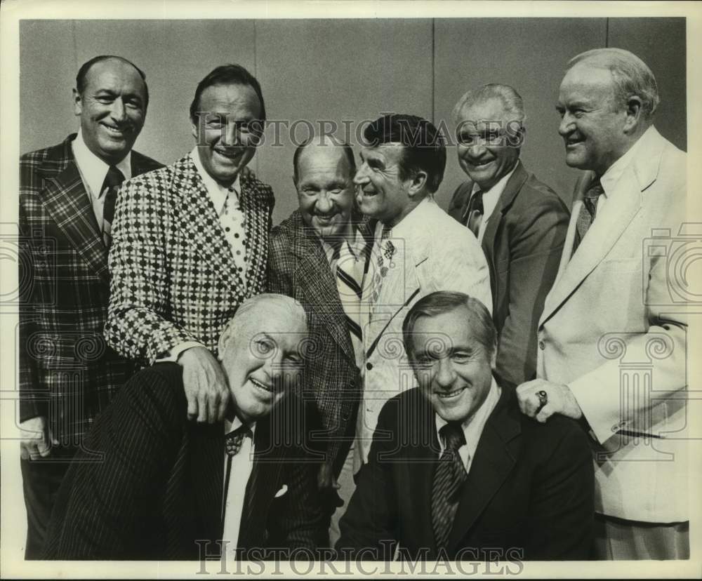 Press Photo 8 Men in Suits Pose for Picture - sas20133- Historic Images