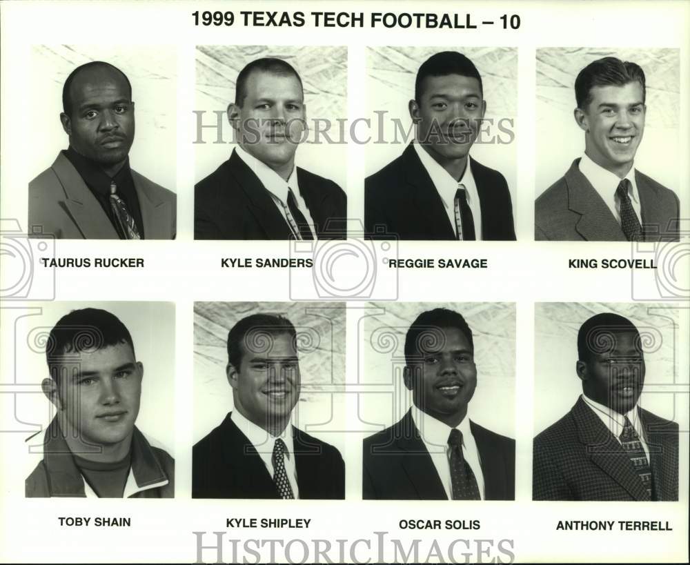 1999 Press Photo Texas Tech Football Team Members - sas20220- Historic Images