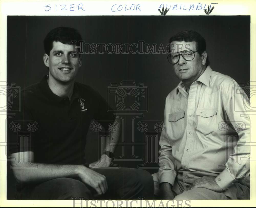 1993 Press Photo High School Basketball Coaches Mike Wacker & Clyde Wallace- Historic Images