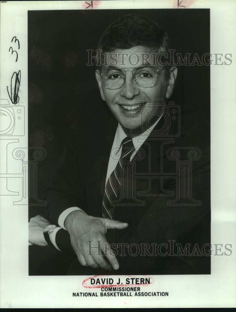 1980 Press Photo National Basketball Association Commissioner David J. Stern- Historic Images