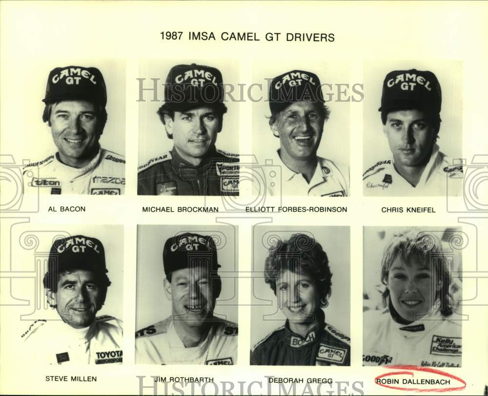 1987 Press Photo IMSA Camel GT Driver Portraits - sas20898- Historic Images