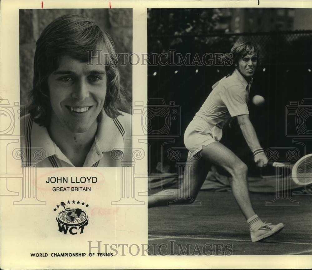 1978 Press Photo Tennis Player John Lloyd Lunges for Ball - sas20945- Historic Images