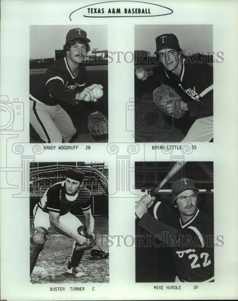 Press Photo Texas A&amp;M University Baseball Player Portraits - sas21329- Historic Images