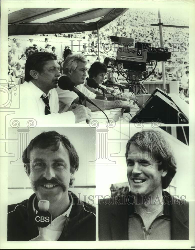 1982 Press Photo CBS Sports Commentators To Cover US Open Tennis - sas21564- Historic Images