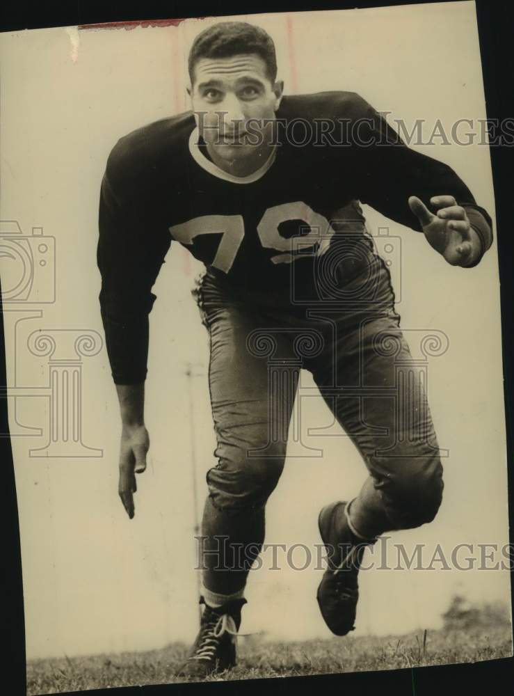 1950 Press Photo Football Player Sam Moses in Running Pose - sas21784- Historic Images