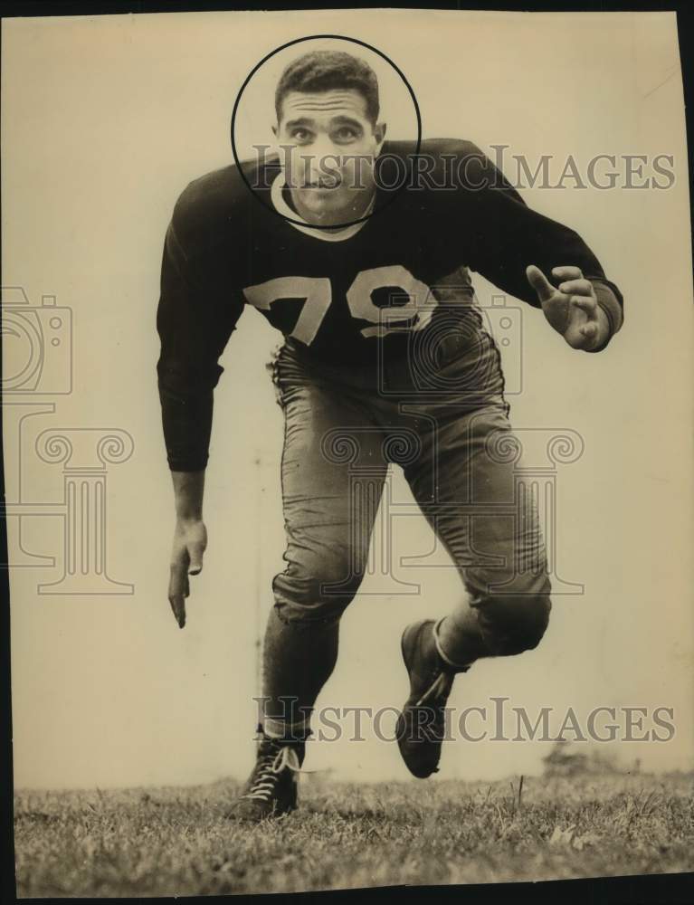 1950 Press Photo Football Player Sam Moses in Running Pose - sas21785- Historic Images