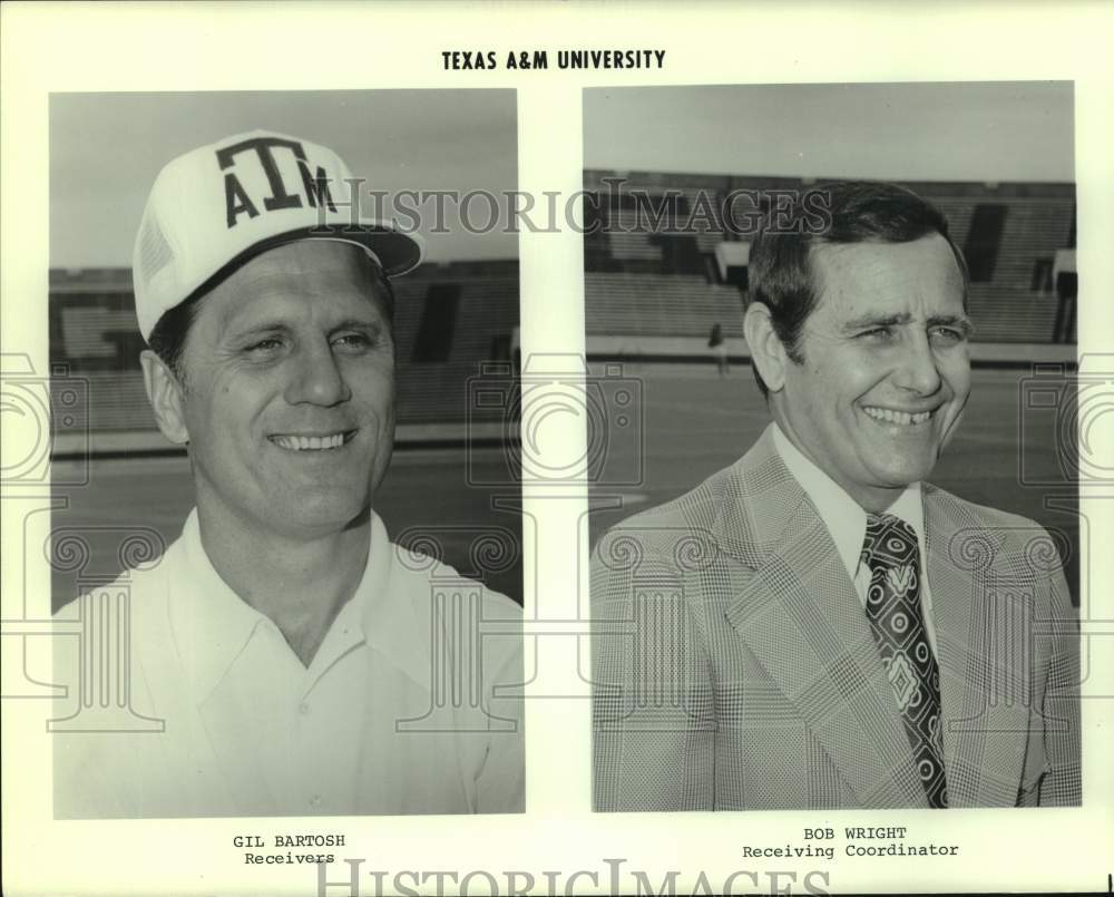 Press Photo Texas A&amp;M University Football Team Coach Portraits - sas22105- Historic Images