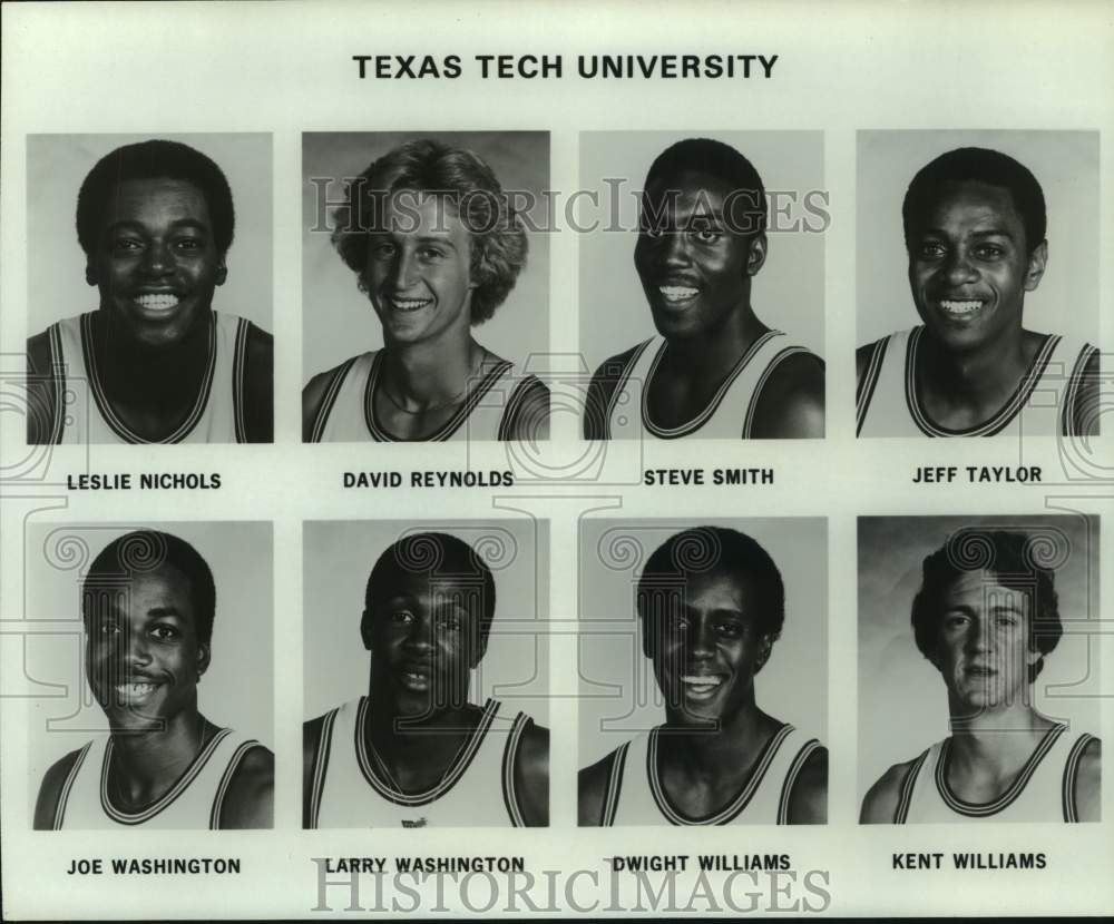 Press Photo Texas Tech University Basketball Team Member Portraits - sas22136- Historic Images