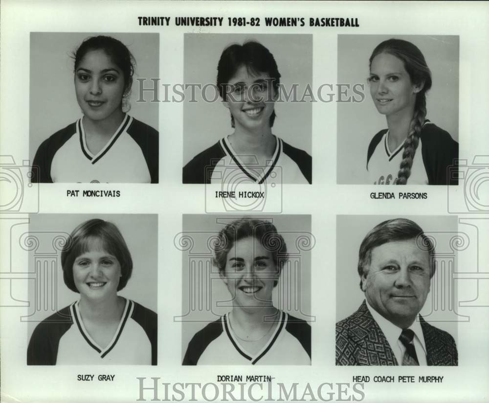 1981 Press Photo Trinity University Women&#39;s Basketball Team Member Portraits- Historic Images