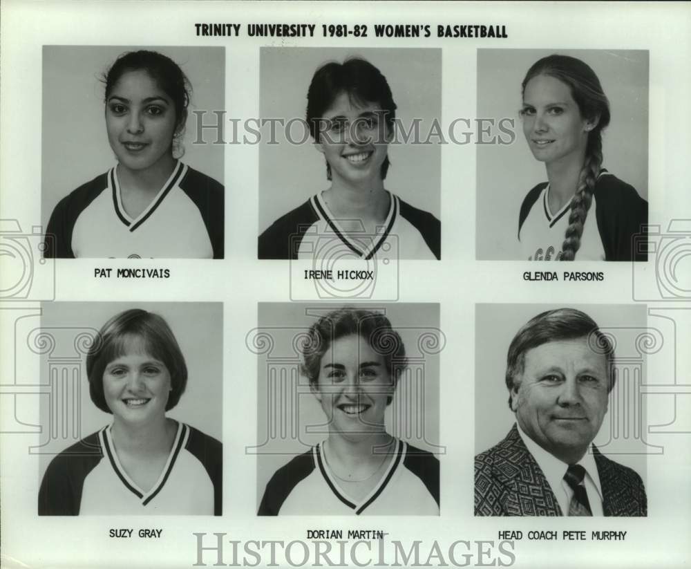1981 Press Photo Trinity University Women's Basketball Team Member Portraits- Historic Images