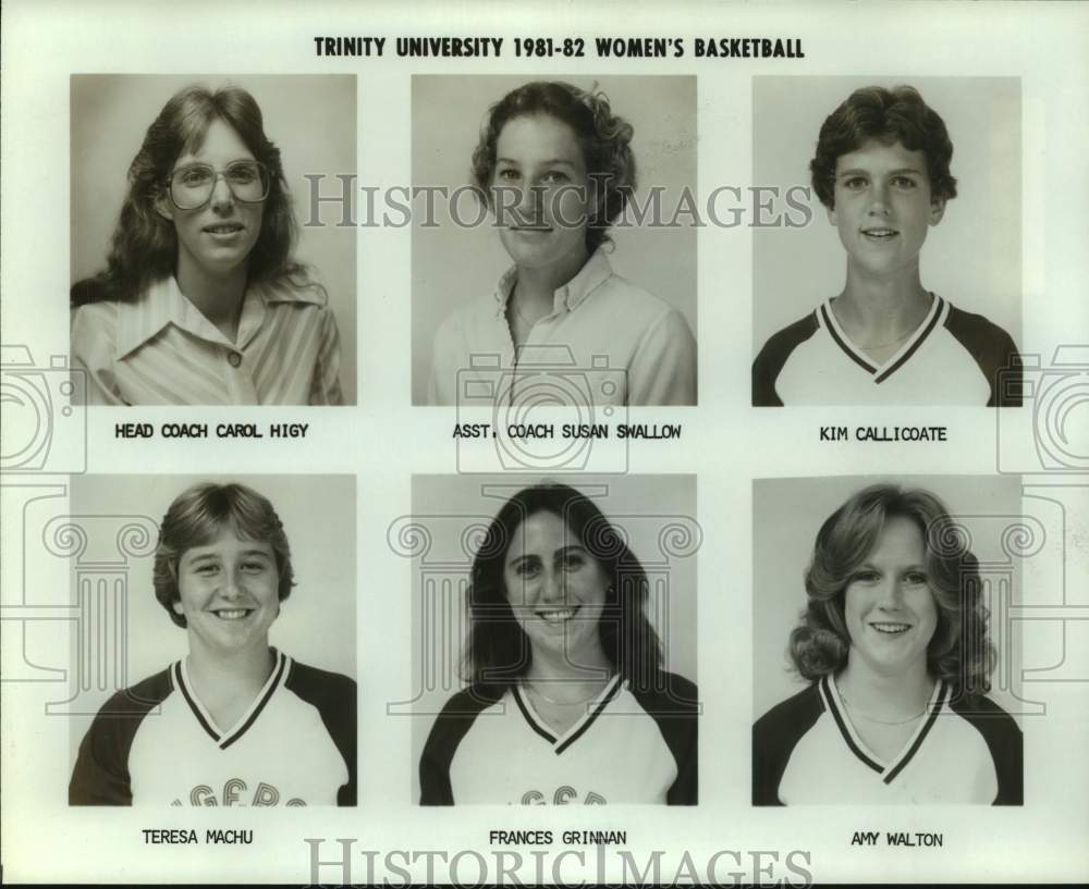 1981 Press Photo Trinity University Women&#39;s Basketball Team Member Portraits- Historic Images