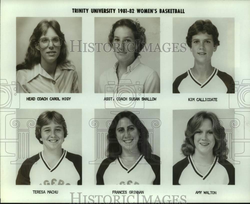 1981 Press Photo Trinity University Women's Basketball Team Member Portraits- Historic Images