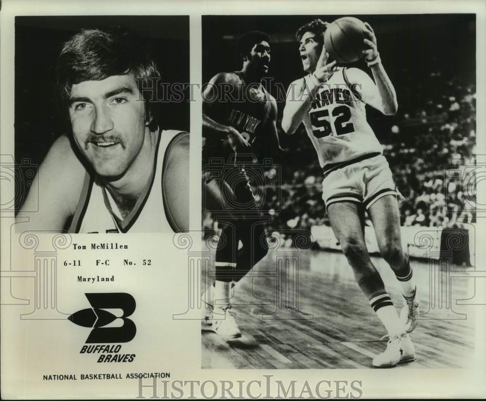 Press Photo Buffalo Braves Basketball Player Tom McMillen - sas22349- Historic Images