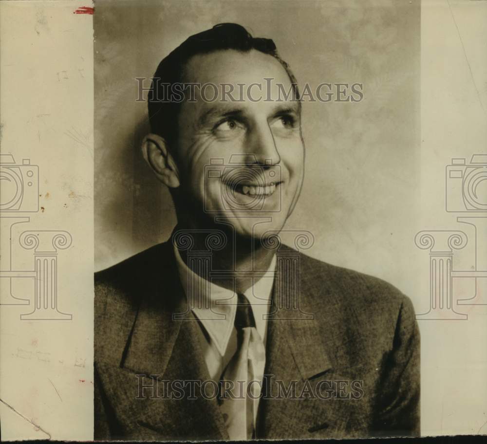 1954 Press Photo College Football & Baseball Coach Catfish Smith - sas22483- Historic Images