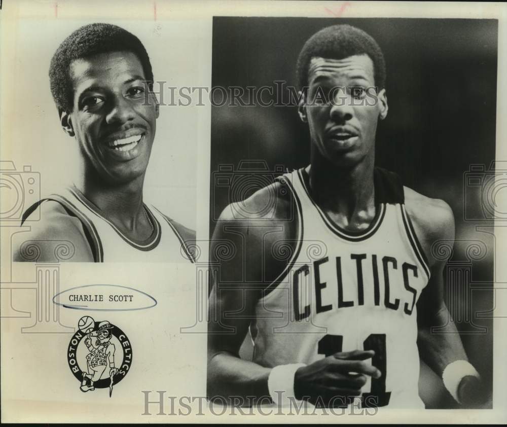 Press Photo Boston Celtics Basketball Player Charlie Scott Portraits - sas22542- Historic Images