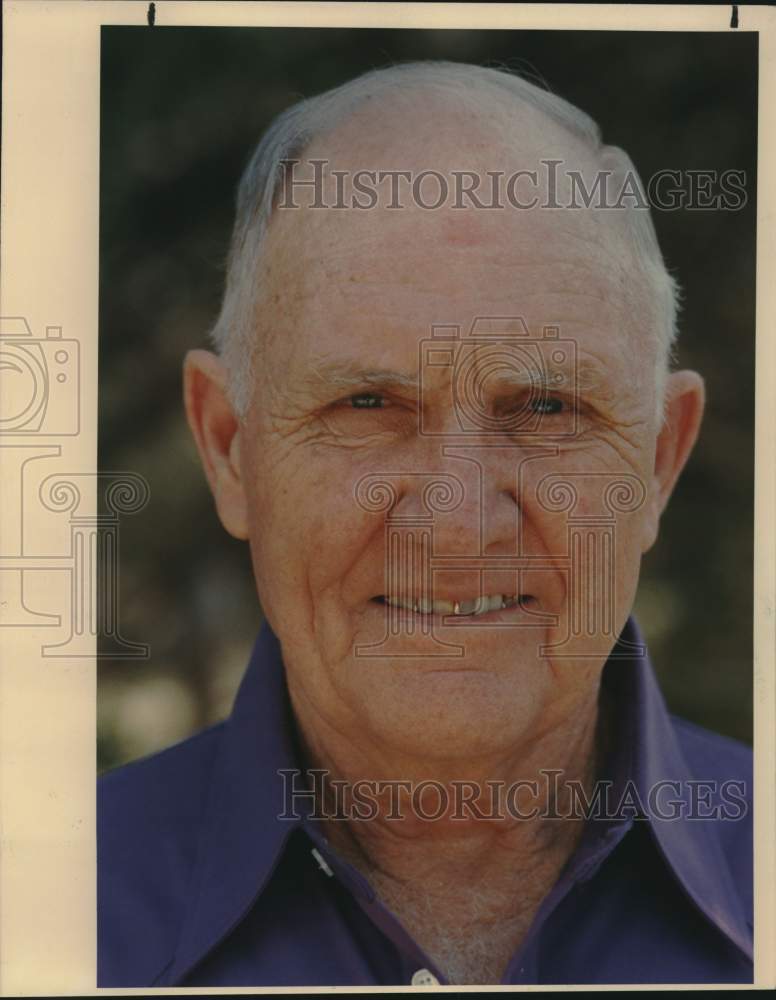 1988 Press Photo 1938 Corpus Christi Football Player Emery Nix - sas22615- Historic Images