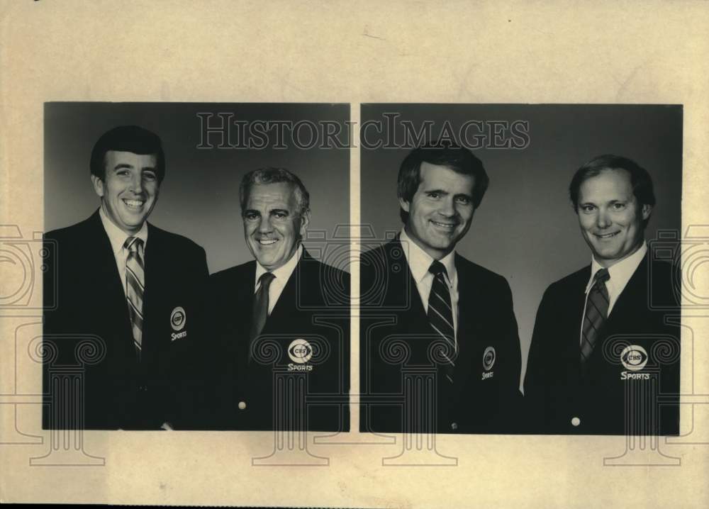 1984 Press Photo CBS College Football Analysts - sas22712- Historic Images