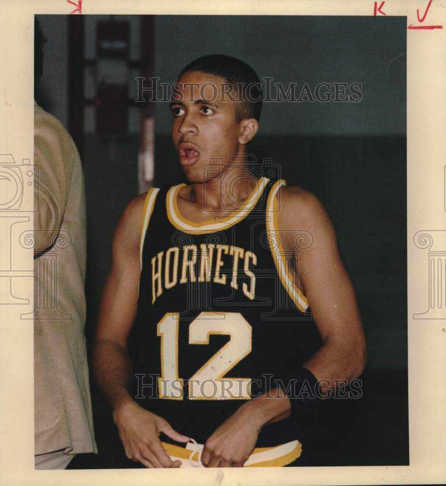 1988 Press Photo East Central High School Basketball Player Tony Terrell- Historic Images
