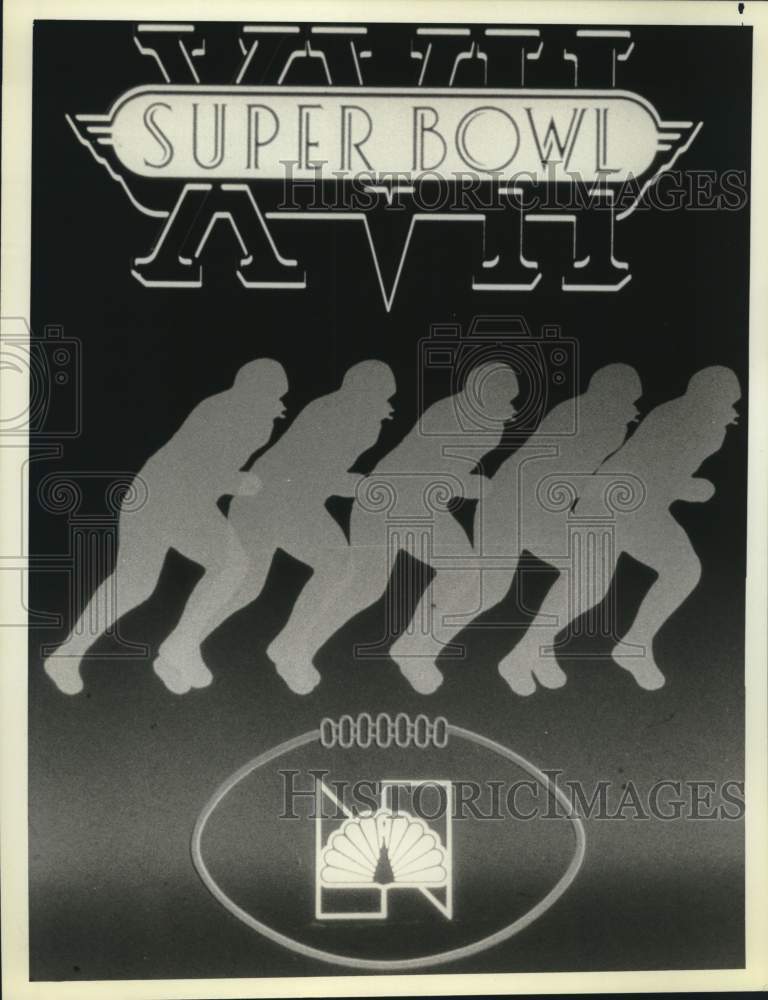 1982 Press Photo NBC Advertises National Football League Super Bowl XVII- Historic Images