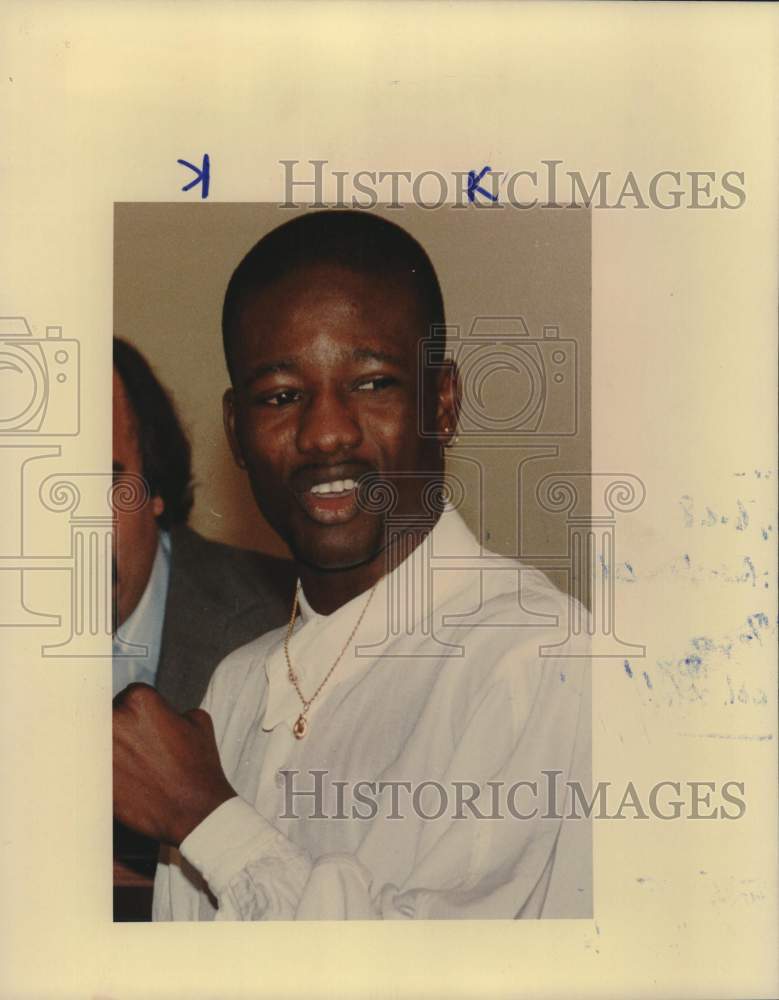 1991 Press Photo Boxer Akeem Anifowoshe - sas22803- Historic Images