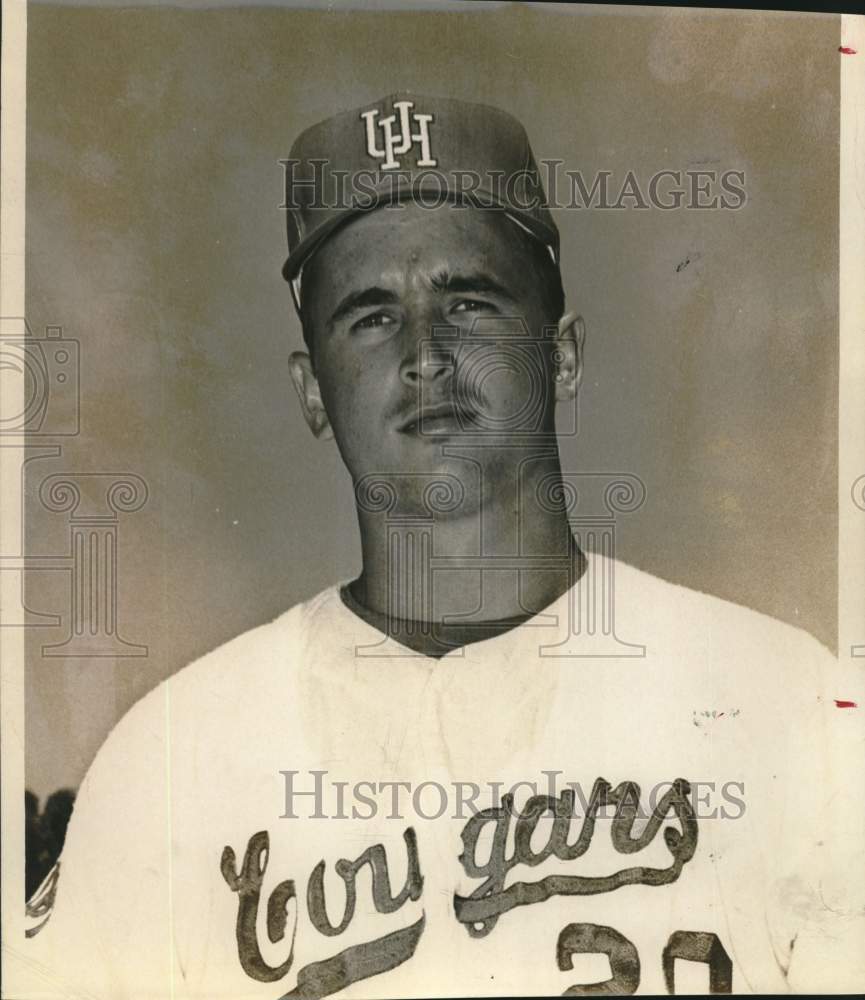 Press Photo University of Houston Baseball Player - sas22825- Historic Images